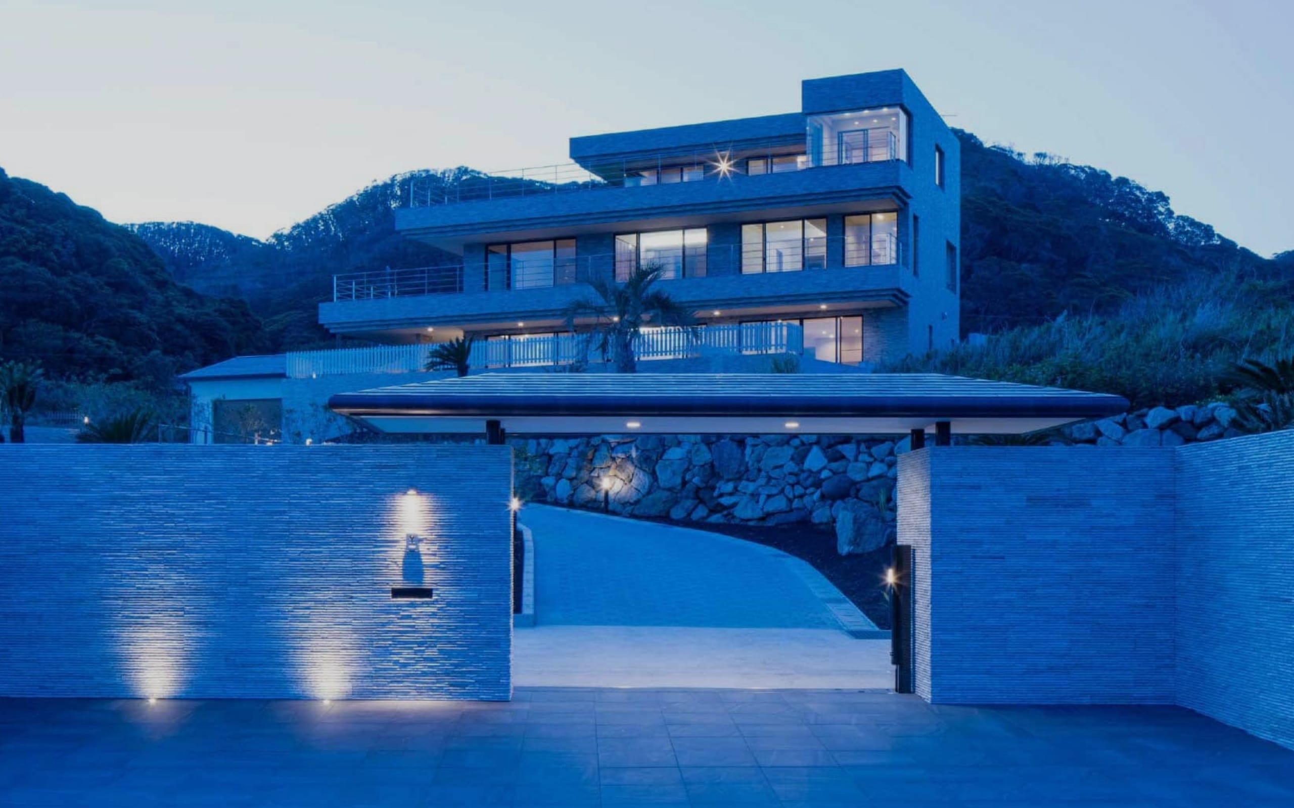 海辺の住宅